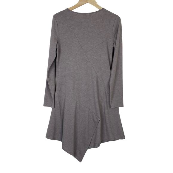 Stella Carakasi Asymmetrical Hem Dress Womens Sz S Long Sleeve Lagenlook Stretch - Picture 5 of 9